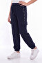 Girl's Striped Cargo Pocket Sweatpants - 3