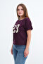 Kayık Neckline Printed T-Shirt P10756 - 5