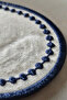 6 Pieces Navy Blue Beaded Embroidered Dowry Set American Service-Supla Set - 3