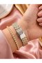 Brand Original - Yellow Silver Color- Minimal Case Women's Wristwatch - with Bracelet Gift 010Dkl400-384 - 2