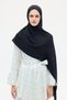 Naia Jacquard Shawl Chain Pattern - Black