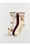 Teddy Bear Patterned Girls' Socks 5 Pack (W6)