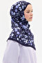 Lyra Rami Shawl - Navy Blue - 2
