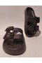 Wide-Lettered Adjustable Double-Buckle Extra Light and Comfortable Pool Beach Bath Terrace Home and Street Slippers - 3
