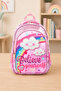 9067 Rainbow Cloud Patterned 3-Piece Primary School Backpack, Lunchbox, Pen Holder Set - 2