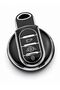 Mini Cooper F55 F56 F57 R56 R57 F60 Black‑Silver Key Case Cover – Stylish Silicone Protection