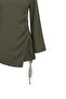 Drawstring Slit Tunic Khaki - 4