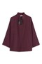 Three-Button Tunic Burgundy