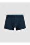 Blue Cotton Flexible Men's Boxer Briefs 3-Pack - 2