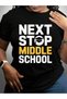 تي شيرت بطباعة جرافيكية باللون الأسود من Next Stop Middle Elementary Graduation Back To School - 2