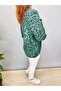 Italian Cotton Viscose Bluz Green Shirt - 2