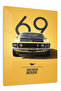 1969 Ford Mustang 302 Metal Wall Art