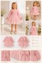Baby Girl Long Sleeve 3D Rose Tulle Princess Evening Dress Birthday Wedding 9 Months-5 Years - 8