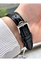 Special Design Black Color 5 Atm Water Resistant Leather Band Men's Wristwatch with Calendar 24 Months Warranty 1591Mr - 4
