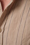 Men's Mink Striped Cotton Relaxed Fit Summer Shirt Long Sleeve Shirt 2602609 - 2