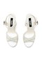 Women's High Heeled Stone Embellished Ankle Strap Evening Dress Shoes - 5