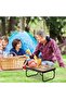 60CM Foldable Camping Table Portable Low Picnic Table Compact Outdoor Table for Beach BBQ Fishing Travel - 6