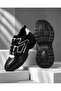 Men's Black & White Chunky Sneakers – Bold Fashion Design with Comfort Sole - 2