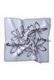 Twill Silk Scarf Bloom Lilac Blue - 5