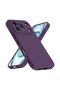 Honor 600 Pro Compatible Silicone Case - Flexible Cover with Pastel Color Tone Camera Protection - Purple