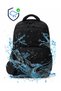 Dp Casual a Quality Black 5 External Zipper Compartments Water Repellent School Sports Travel Daily Lightweight Fabric Backpack 7-11 - 4