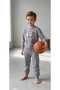 Boy's Tracksuit Set Sweatshirt Bottom Two-Thread Seasonal Casual Sports Combination 3-4-5-6-7 Years Old 1 Size Large Please Choose
