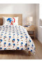 Esvab • Modern & Distinctive Blue Quick Hedgehog Cotton Kids' Duvet Cover Set - 2