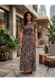 Women's Viscose Fabric Skirt Patterned Colorful