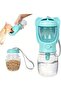 Portable water bottle 350ml, blue, gravity-fed.