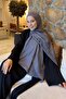 Cc Pattern Aura Cotton Jacquard Shawl Smoked - 2