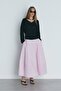 Pink Mila Poplin Balloon Skirt