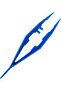 Plastic Forceps Tweezers [Pack of 10] Blue Disposable First Aid Pickup Grabbers with Finger Ridges, Serrated Tips and narrow points for Medical, Crafts, Lab and School Science Class - 4