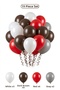 Dinosaur Themed Balloon Set Dark Brown White 19 Pieces Boy's Birthday Party Decoration