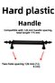5 Pieces (Hard Plastic) Polais 128 mm Black Furniture Kitchen Drawer Cabinet Door Cupboard Handle Handle Handles - 3