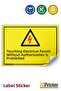 It Is Forbidden for Anyone Other Than the Authorized Person to Touch Electrical Panels Isg Warning Sign Sticker 15X21 cm