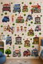 Children's Room Educational City Wall Sticker – Police, Fire Brigade, Ambulance Themed Wall Decoration for Schools and Nurseries - 3