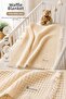 Waffle Baby Blanket 70Cmx120Cm with Tassels 100% Cotton Breathable Soft Multi-Purpose Blanket Mammy - 2