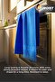 Microfiber Cleaning Cloth 3 Pieces |   Glass, Kitchen, Bathroom, Thick Textured, Long-Lasting Magic Cloth, Water-Resistant Blue Cleaning Cloth - 3