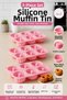 3 Pieces of 6-Well Silicone Muffin and Cupcake Molds - Non-Stick One-Piece Flexible Cake Mold 25X16 cm