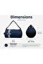F90 Small Cylinder Women's - Men's Sports Travel Bag with Shoulder Strap - 6