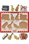 Wooden Turkish School Utensils-Musical Instruments-Hand Tools-Sports Instruments Set of 4 Animals Educational-Tutorialal Puzzle - 8