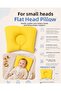 Baby Flat Head Pillow Newborn Head Support Cushion 33X23 cm