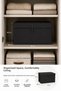 3-Piece Multi-Purpose Storage Box Maxi Organizer with Lid Crate Type Box Storage Organizer Anthracite - 3