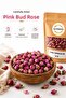 Pink Dried Rose Buds 50 g - Natural Herbal Tea, Cake Decoration, and Engagement Gift Rose - 2