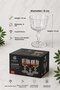 Plus Crystal Glass Presentation Bowl with Glass Stand |   6 Pieces of 250 ml - 2