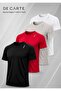 4-Pack Sporty Athletic Breathable Reflective Detailed Sport Kappa T-Shirts