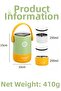 580 ml Leak-Proof 304 Stainless Steel Lunch Box with 2 Bowls New Generation Lunch Box with Spoon 1267 - 3