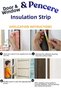 White 5 X 2= 10 Meters Self-Adhesive Door Window Tape Weatherstrip Wind Cold Prevention Sound Heat Insulation Tape D Type Rubber Sponge Strip Double Dust Blocker Pvc Aluminum Insulation Weatherstrip - 3