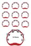 10 Pieces of 6 Metal Bell Henna Night Tambourine Henna Supplies