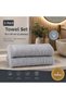 2-Piece Face Towel Set 50X90 cm Cotton Hand Towels with Tassels Soft Textured High Absorbency Daily Use - 2